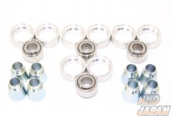 Super Now Front Upper Arm Pillow Ball Bushing Set High Caster Aluminum Collar - RX-8 SE3P