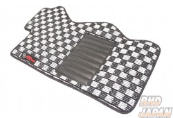 Fujita Engineering FEED Power Floor Mat Set Black/White Check - FD3S