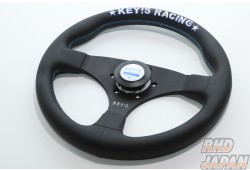 KEY`S Racing Steering Wheel Flat Type - 325mm Leather
