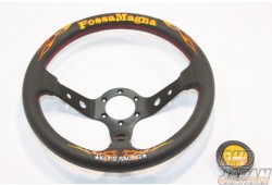 KEY`S Racing Fossa Magna Series Steering Wheel Deep Type - 350mm Buckskin