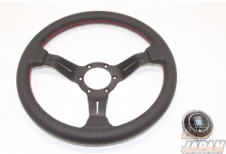NARDI Classic Steering Wheel Deep Cone Punched Leather Sports Type Rally - 330mm