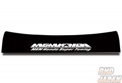 M&M Honda Front Windshield Sticker Black - EP3