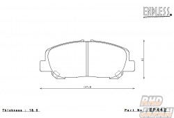 Endless Brake Pads Full Set Type MX72 - AGH30W AGH35W GGH30W GGH35W AYH30W