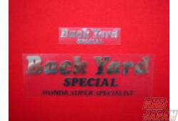 Back Yard Special Cutting Sticker Chrome Silver - Small