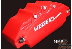 Weber Sports Brake Caliper Cover Set Front - Type MMF Red
