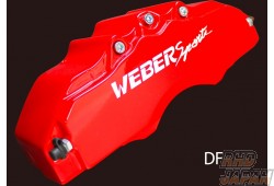 Weber Sports Brake Caliper Cover Set Front - Type DF Red