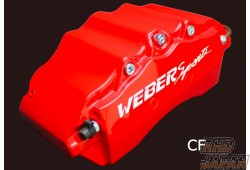 Weber Sports Brake Caliper Cover Set Front - Type CF Red