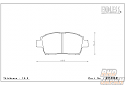 Endless Brake Pads Front Set Type CC-Rg - EP382