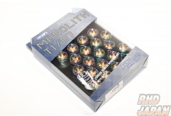 Kyo-Ei KICS Monolith T1/07 Open End Lug Nuts and Adapter Set Neochro - M14 x P1.5
