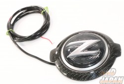 Datsun Freeway Hood Emblem Type B-Ey Black Carbon Green Illumination - Fairlady Z Z34