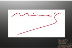 Mine's Sticker D Type Blue - Medium