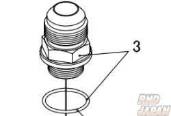 Trust GReddy Oil Cooler Repair Parts - Side Union AN8 M18xP1.5