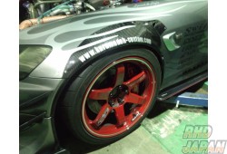 Custom Factory Kurumadoh Front Wide Fender Set FRP - S2000 AP1 AP2