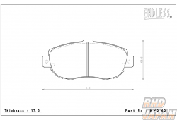 Endless Brake Pads Front Set Type Super Street S-Sports SSS - UZS1# JZS1# SXE10 GXE1# JCE1#W JZX# JZS17# JZA80 UCF1# UZZ40
