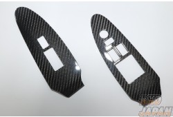 CURIOUS Window Switch Panel Set Black Carbon Fiber Twill Weave - Z34