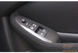 CURIOUS Window Switch Panel Set Black Carbon Fiber Plain Weave - Z34