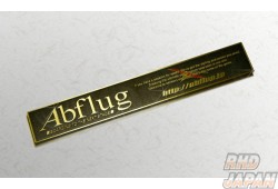 Abflug Emblem Plate Brass - Black & Gold