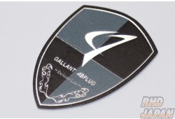 Abflug Crest Emblem Gray + Black + Silver - Stainless