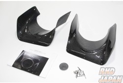 Varis Rear Bumper Muffler Heat Shield Carbon Fiber - Lancer Evolution X CZ4A