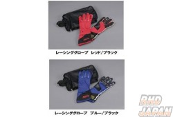 HPI Competition Gear Racing Gloves Blue Silver - S