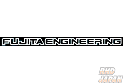 Fujita Engineering Fujita Logo Sticker 4×12cm - Silver