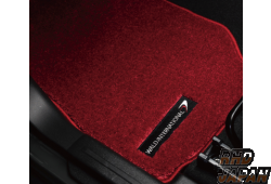 Wald Interiart Floor Mat Set Front Dark Red Mat Red Trim - JB74W M/T