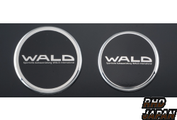 Wald Metal Hood Badge - A Type 49mm Chrome & Black