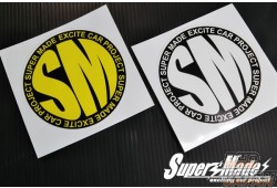Super Made Logo Sticker Round Type - Yellow