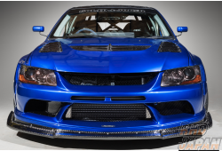 Hurtling Varis Solid Joker EVO IX Wide Body Front Bumper Oil Cooler Duct Carbon Fiber - CT9A 