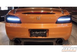 Car Shop GLOW Custom LED Tail Lights Clear Version 1 Flowing Turn Signal - S2000 AP1 AP2