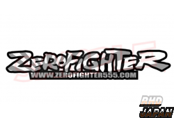 Zero Fighter Auto Custom Logo Sticker - White Grey Rising Sun Limited Edition