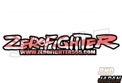 Zero Fighter Auto Custom Logo Sticker - White Red Rising Sun Limited Edition