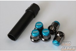 S.W.K. Suzuki Works Kurume Heptagon Nut Racing Lock Nut Set 16pc - M12x1.25 Blue