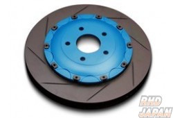 BIOT Rear Brake Offset Kit 2pc Rotor Aluminum Bell Housing Light Blue - Civic FD2