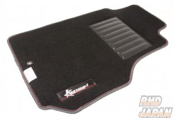 Kansai Service Floor Mat Set Front and Rear Red Stitch - BRZ ZD8 GR86 ZN8