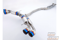 RH9 100mm Full Titanium Muffler Exhaust System - GT-R R35