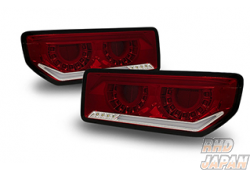 Crystal Eye Vulcan Fiber LED Tail Set Red Clear - Jimny JB64W Jimny Sierra JB74W