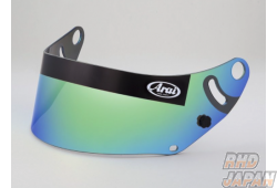 Arai Helmet GP-6 8859 Option Parts Mirror Shield - Smoke / Green