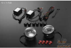 Revier Reiz High Power LED Fog Lamp with Daylight Set - Suzuki Nissan Mitsubishi Mazda Honda