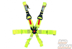 HPI 6-Point Competition Gear Racing Harness Seat Belt - Fluorescent Yellow