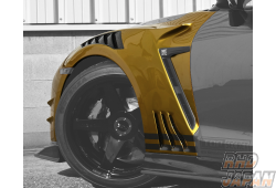 Top Secret GT Front Wide Fender Set for MY17 OEM / TS M17 Version S Front Bumper GT17S - GT-R R35