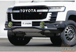 JAOS Skid Bar Front Black Bar Stainless Blast Plate - Land Cruiser 300 GR Sport