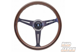 NARDI Classic Steering Wheel Wood Polish Flat Spoke - 360mm