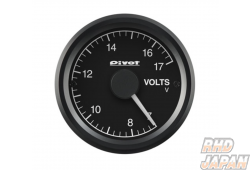 Pivot GT Gauge 52 Volts Meter - Sensor Type White Illumination