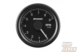 Pivot GT Gauge 52 Tachometer - Sensor Type White Illumination