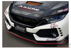 J's Racing Front Sport Grille Carbon Fiber - Civic FC1