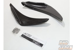 C-West Front Bumper Canard Set Carbon PPCC - Lancer Evolution X CZ4A