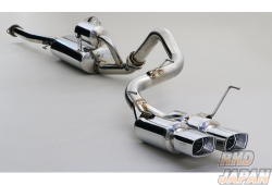 Ganador Vertex 4WD/SUV Muffler Exhaust System Dual Squared Tail Left Side - Land Cruiser VJA300W GR Sport & Grades: VX / AX / GX / ZX