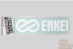 Enkei Wheel Original Sticker Enkei Logo Sticker - White L Size