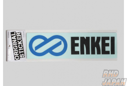 Enkei Wheel Original Sticker Enkei Logo Sticker - Blue X Black L Size 